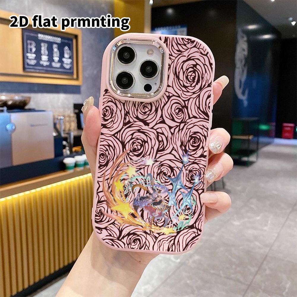 Phone case: 2D flat design suitable for iPhone 18 17 16 15 14 13 Pro protective case, couple style, fantasy girl, Christmas and Halloween gifts