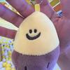 Keenso Plush Keychain, Soft, Portable, Adorable Sweet Potato Shape, Multifunctional, PP (Silver Keychain)