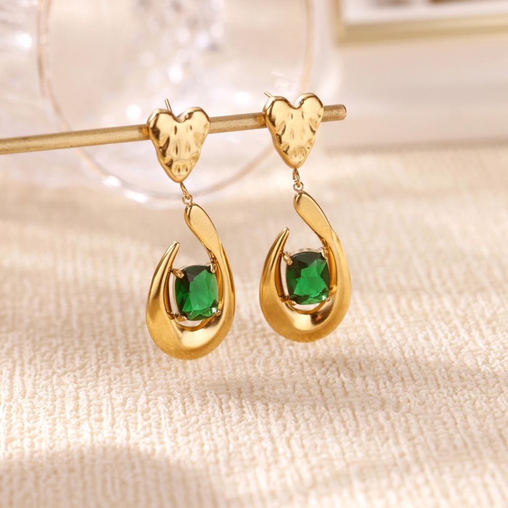 Stainless Steel Clover Snake Earrings Dainty Golden Imitation Pearl Anti Fading Earring Women Wedding Jewelry Accessories Gifts