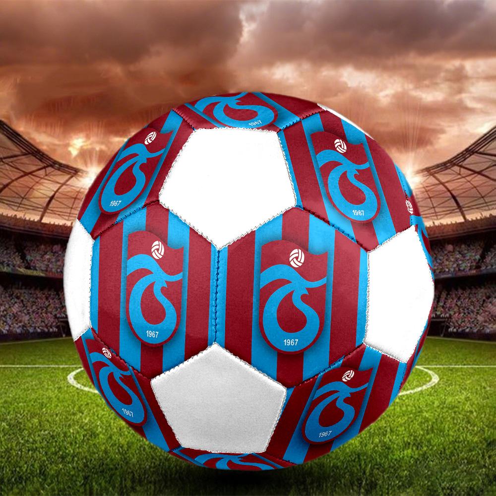 1 Stück Trabzonspor Club Größe 5 Fußball PrahaHallenfußball Ball Bunt Alle Altersgruppen Maschinengenäht PVC Wettkampfbereit Langlebig Hoher Rückprall
