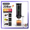 Aparat de cafea espresso portabil electric, fără fir pentru mașină și casă, aparat de cafea pentru camping, aparat de cafea de călătorie cu pudră de capsule 3 în 1