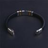Classic Black Leather Wrap Bracelet for Men Metal Magnetic Clasp Fashion Bangle Bracelet Male Birthday Gift