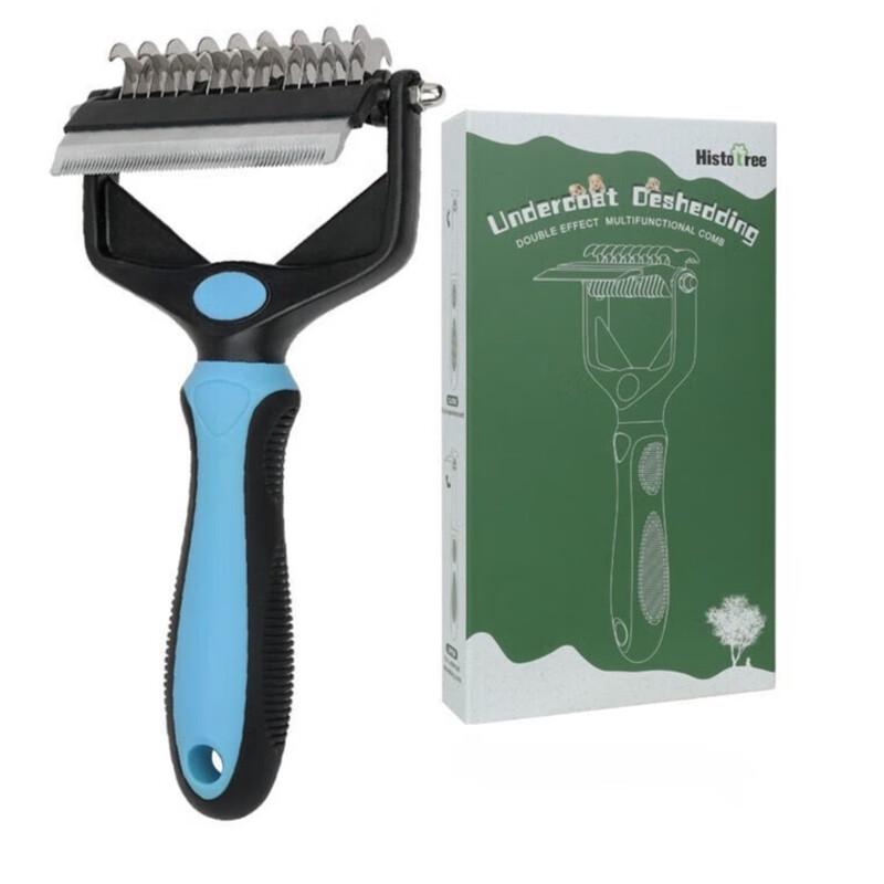 Fanyi 2-in-1 Pet Deshedding & Dematting Comb for Dogs