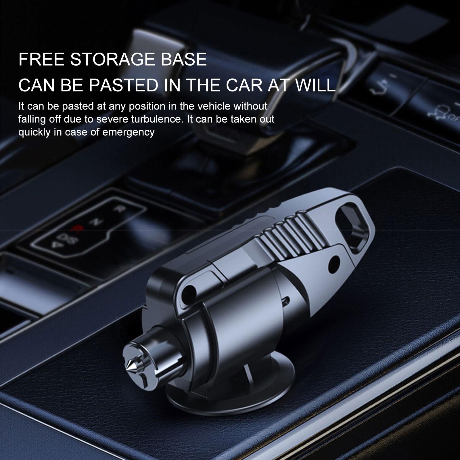 

2-в-1 автомобильный нож для резки ремней безопасности, аварийный автомобильный оконный выключатель, безопасный молоток, многофункциональный спасательный инструмент, побег чёрный