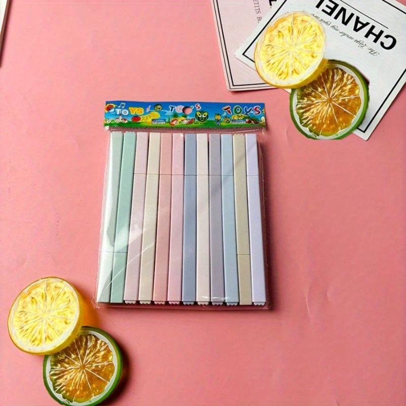 Morandi Estetické Čtvercové Zvýrazňovače Pera, Mírný Měkký Zkosený Hrot Zvýrazňovače Pastelové Zvýrazňovače Neprosakují, Rychleschnoucí Pro Zapisování Poznámek