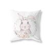 Cute Rabbit Giraffe Animals Children Room Decor Polyester  Cushion Cover Sofa Pillow  Home Decoration Throw Pillowcase