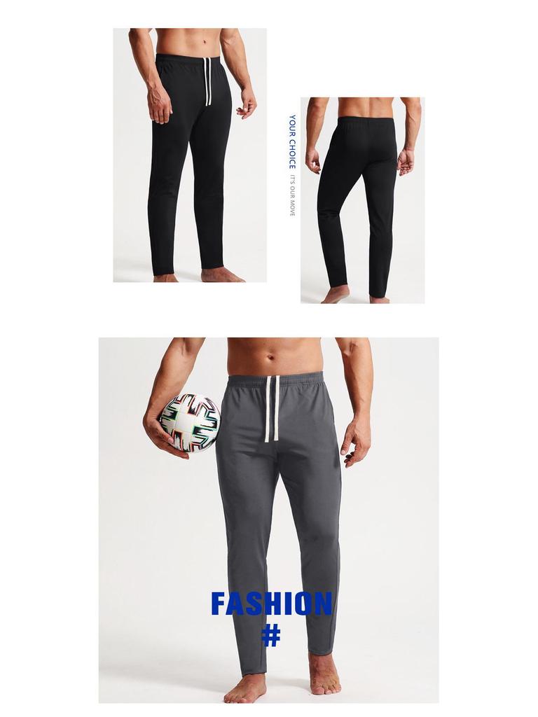 Men's Quick-Dry Breathable Fitness Pants: Casual, Sporty, Solid Color for Running, Cycling, Hiking - Perfect for Autumn and Winter.