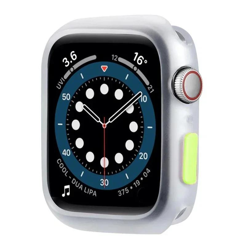 NEW Candy Soft Case for Apple Watch Cover 9 8 7 6 Se 5 4 3 45 42mm 38mm Protection Iwatch Serier 44mm 40mm 41mm Silicone Bumper