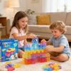 Transparente Kristall-Weichgummi-Bausteine, Knetbare Dehnbare Spielzeuge für Kinder, Kreative Tischspiele