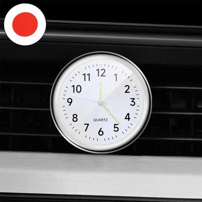 Night Light Fashion Car Clock Vent Clip Night Light Vent Car Clock Metal Car Head 40mm
