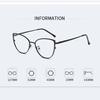 Fashion Glasses Frame Metal Anti Blue Light Glasses Non-Polarized Fashion Accessory 