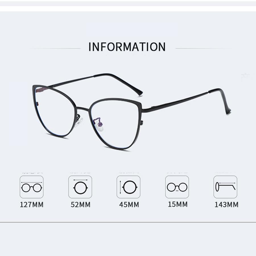 Fashion Glasses Frame Metal Anti Blue Light Glasses Non-Polarized Fashion Accessory