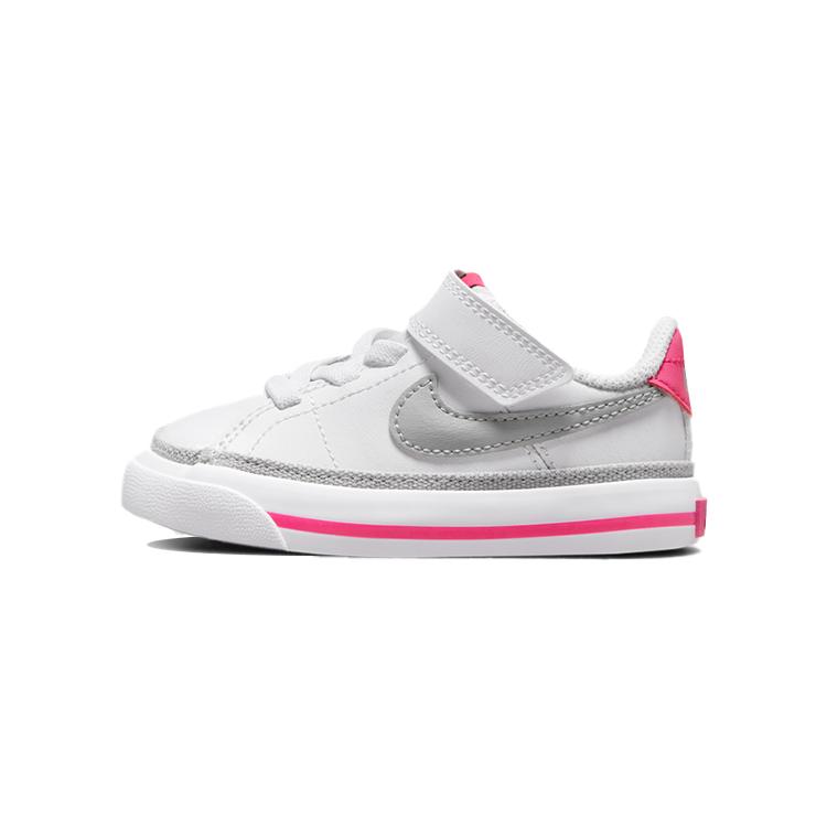 New Nike Court Legacy Low Top Toddler Shoes White Pink Infant And Toddler DA5382-111