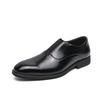 Men's Large Pointed Toe Leather Slip-on Shoes - Business, Formal, Wedding, Office Derby
