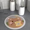 Cartoon Water-absorbing Coaster Heat-resisting Non-slip Drink Coffee Cup Pad Skid Insulation Pot Bowl Mat Kitchen Tableware Set