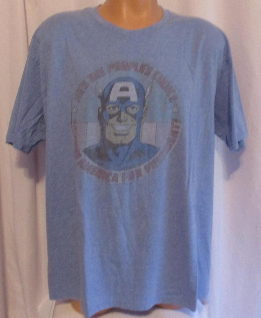 Marvel Captain America Shirt Mens Large Mad Engine Superhero Graphic Tee Avenger S
