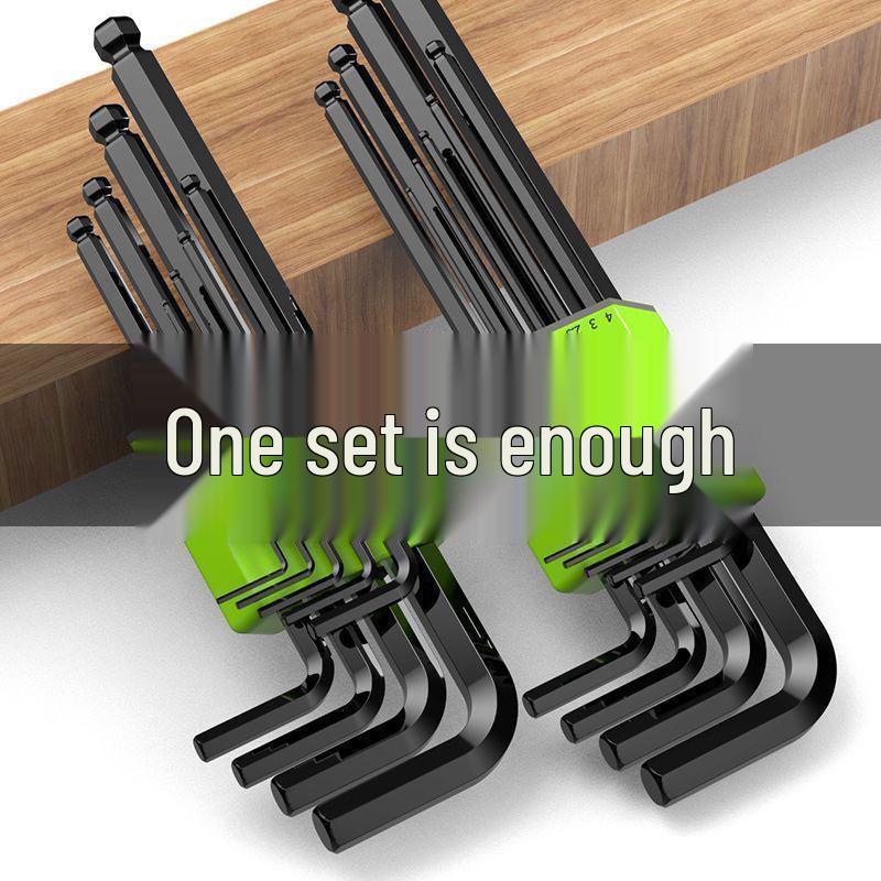 S2 Alloy Torx Hex Wrench Set with Chamfered Hexagonal Screwdrivers