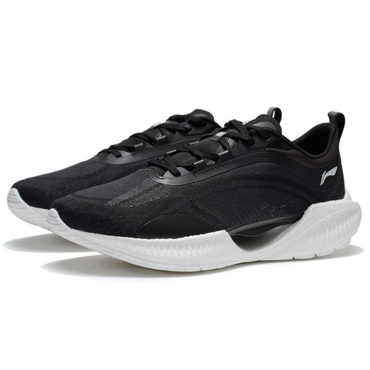 LiNing Super Light 19 Cushioning Anti Slip And Wear Resistant Reflective Low Top Casual Running Shoes Men's Black ARBS001-8