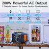Flashfish Cheap Price 200W Outdoor Back up Solar Generator Portable Power Station Set With 60w Solar Panels