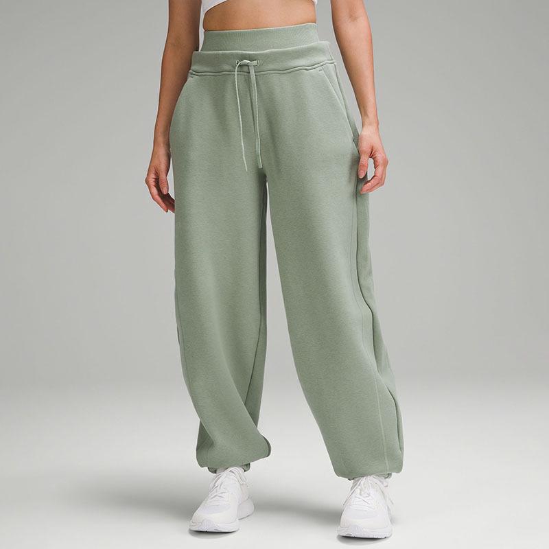 

Женские узкие спортивные штаны-шаровары с высокой талией — повседневный свободный крой на осень/зиму с манжетами на щиколотках Extra Large