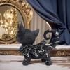 Mysterious Black Kitten Mysterious Black Cat Statue Desktop Ornament Animal Simulation Model Black Cat Ornament Resin