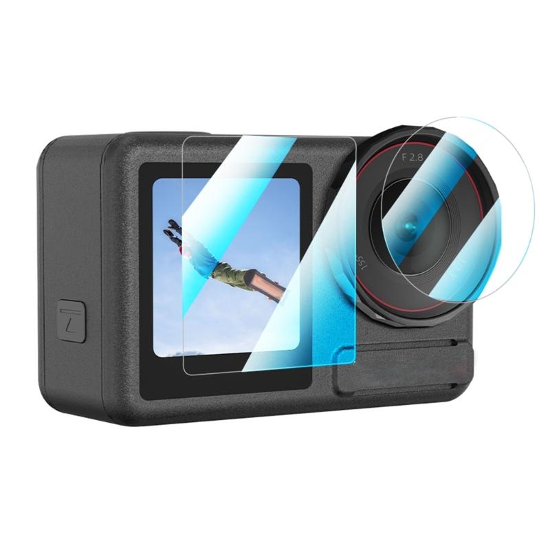 Full Coverage Tempered Glass for Action 5Pro Camera Scratch Resistant and FingerprintProof Screen Film Screen Shield