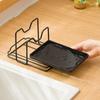 Durable Pot Cover Storage Rack Space-saving Iron Quick Drainage