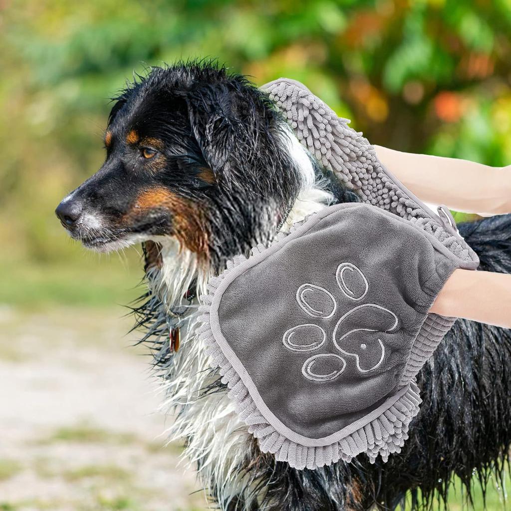 Absorbent Microfiber Pet Towel for Dogs and Cats, Quick-Dry Bath Towel for Drying Pet