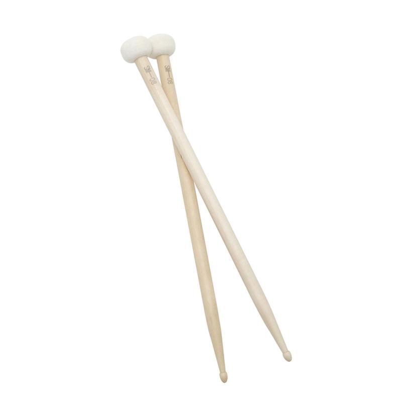 1 Pair Colorful Timpani Drumsticks Felt Head Drum Sticks Percussion Instrument Practice Playing