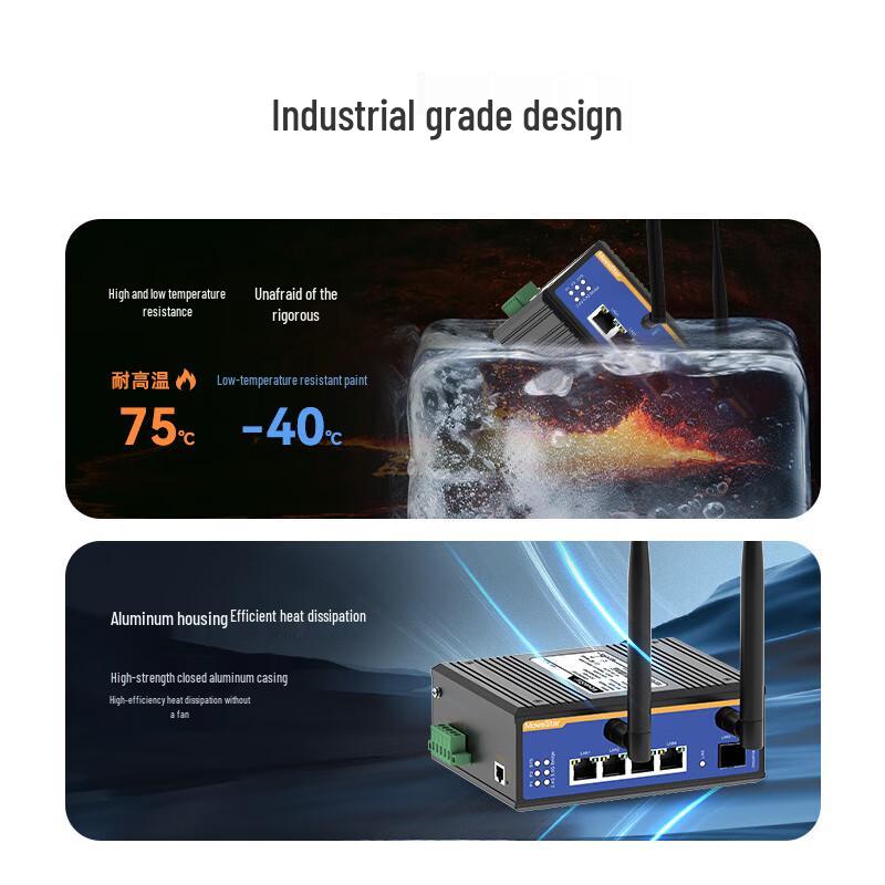 MoweStar VS805WD-GF-4GT Industrial Wi-Fi 6 Dual-Band Gigabit Router (CN Version)