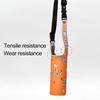 Vacuum Cup Sleeve Thickened Elastic Anti-fall with Shoulder Strap Cartoon Printing Portable Water Bottle Case for Outdoor