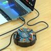 USB Splitter USB 2.0 Hub RGB Backlight Multi Splitter Adapter  Mouse Keyobard Printer