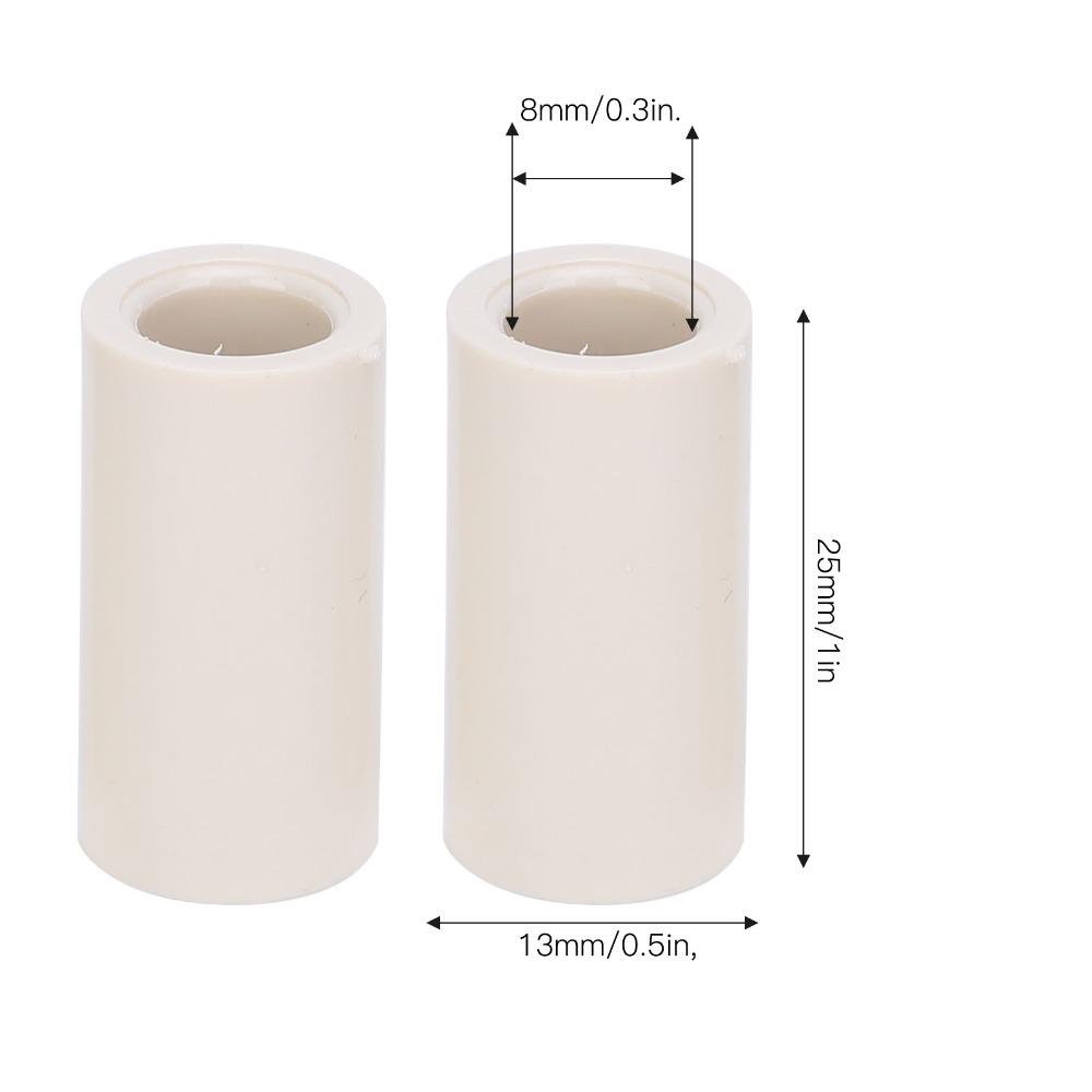 40pcs Fiber Pool Cue Ferrules White Billiard Cue Ferrules Pool Stick Tips Pool Cue Repair