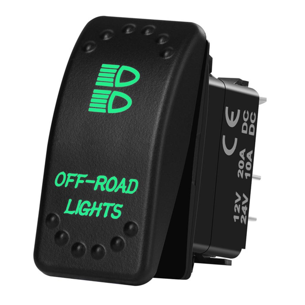 12V 20A Boat Car Rocker Switch ON OFF / ON OFF ON Toggle Switch Green Led Bar Anchor Flood Light for ARB CARLING NARVA 4x4 Truck Switches4