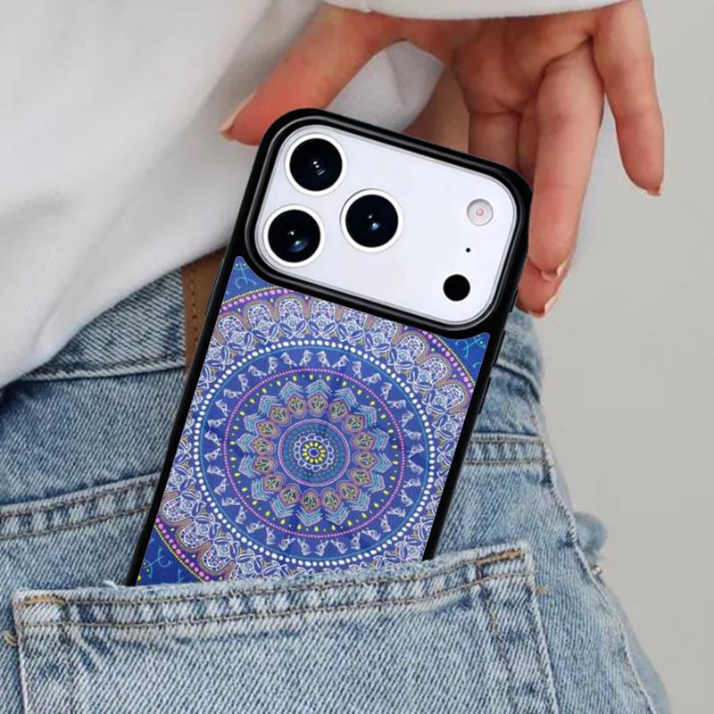 Indian Mandala Pattern Phone Case for iPhone 16e 15 14 13 12 17 Pro Max Plus Air 17pro Cover Coque
