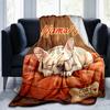 1PC Custom Name Cozy Home Pet Rest flannel blanket versatile,all-season throw suitable for the living room,bedroom,camping,travel,and gift