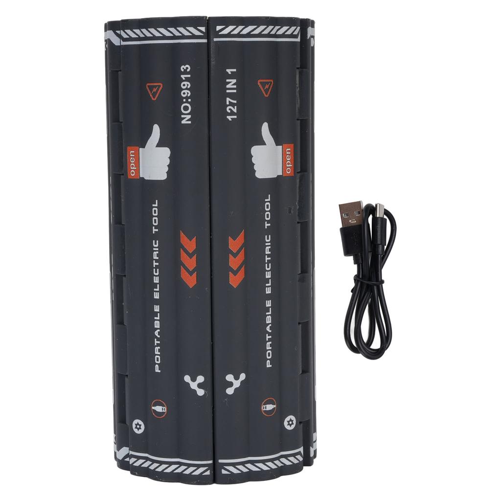 124 in 1 Electric Screwdriver Set Cordless Rechargeable Screwdriver Repair Tool Kit with Storage