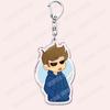 Popular Eddsworld Tord Keychains for Accessories Bag  Anime Comic Ringo Edds Meme Keyrings Jewelry Gamers Fans Friends Gifts