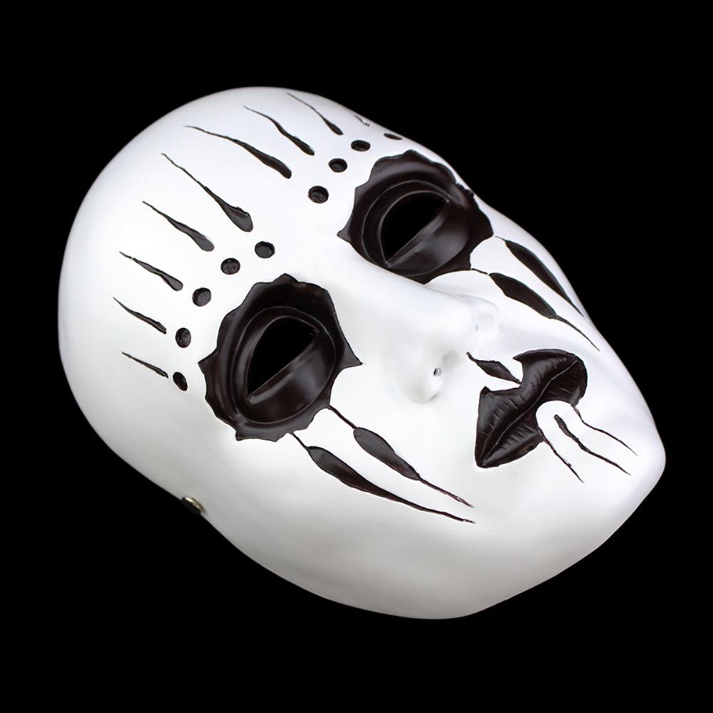 Classic Face Cover Halloween Horror Party Face Cover Adjustable Entertainment Themed Resin Head