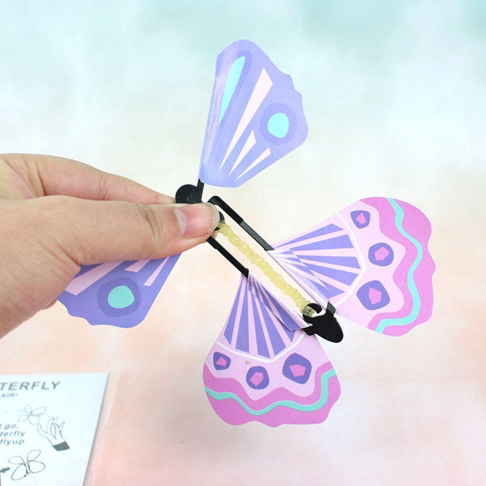 kids Powered Plastic Flying in the Book Magic Tricks Card Magic Toy Flying Butterfly