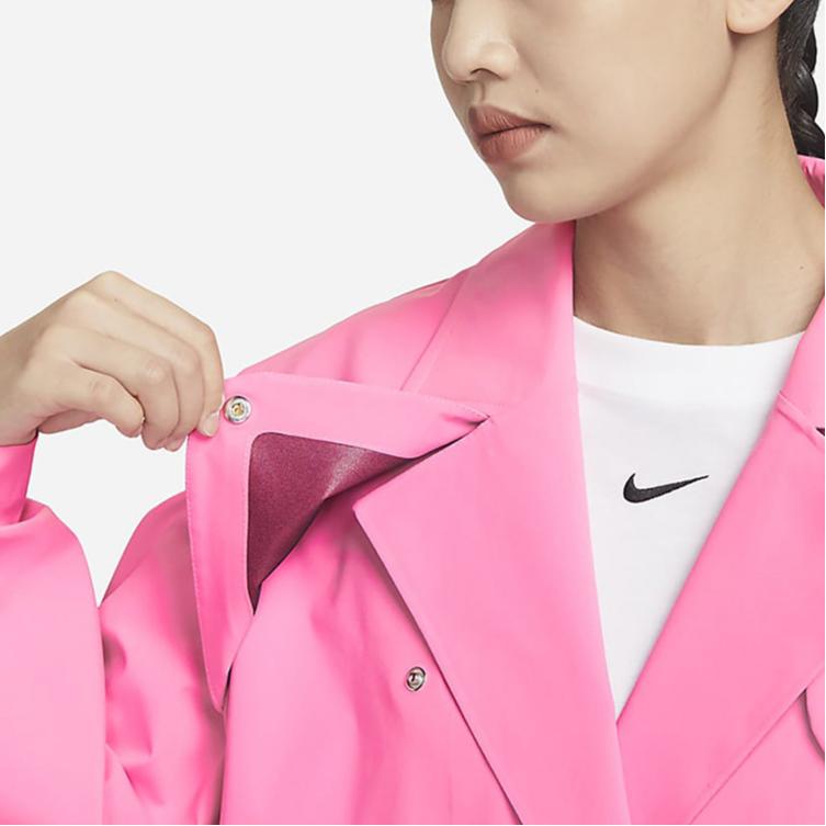 Nike Sportovní oblečení Storm-FIT ADV Tech Pack Jednobarevná Kapsa v pase Límec Větrovka Dámské bundy Růžová DV8231-606