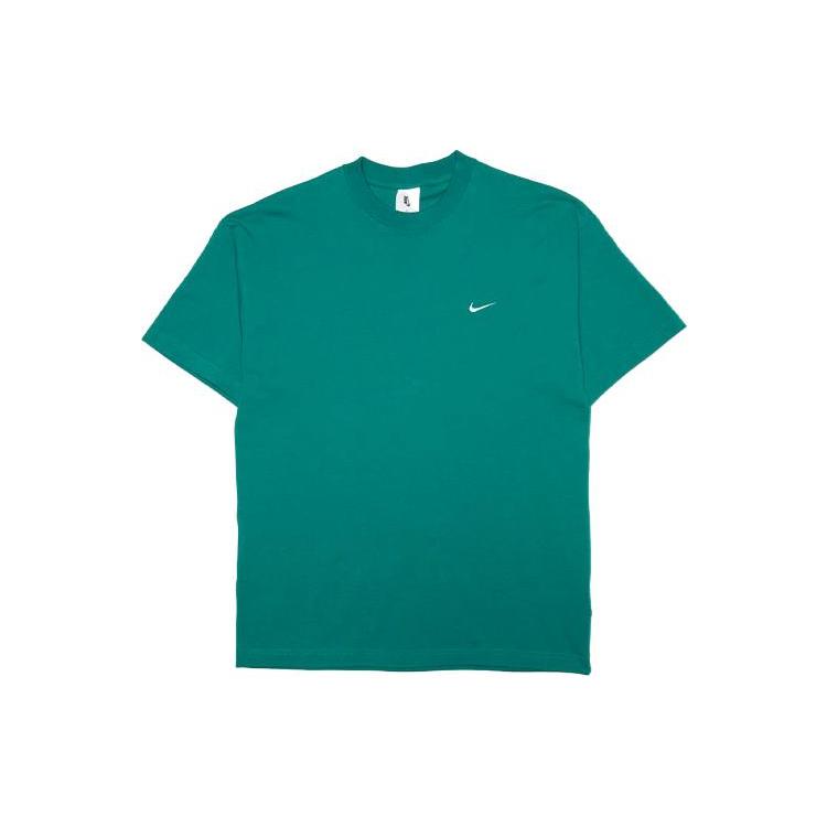 Nike T Shirts Men's Green Crew Neck Moderate Straight Fit DA0321-340