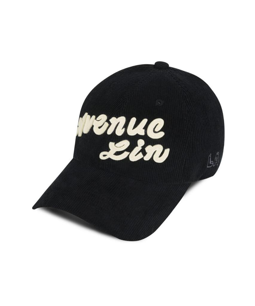 Linebinyu Avenue Corduroy Ball Cap - Black