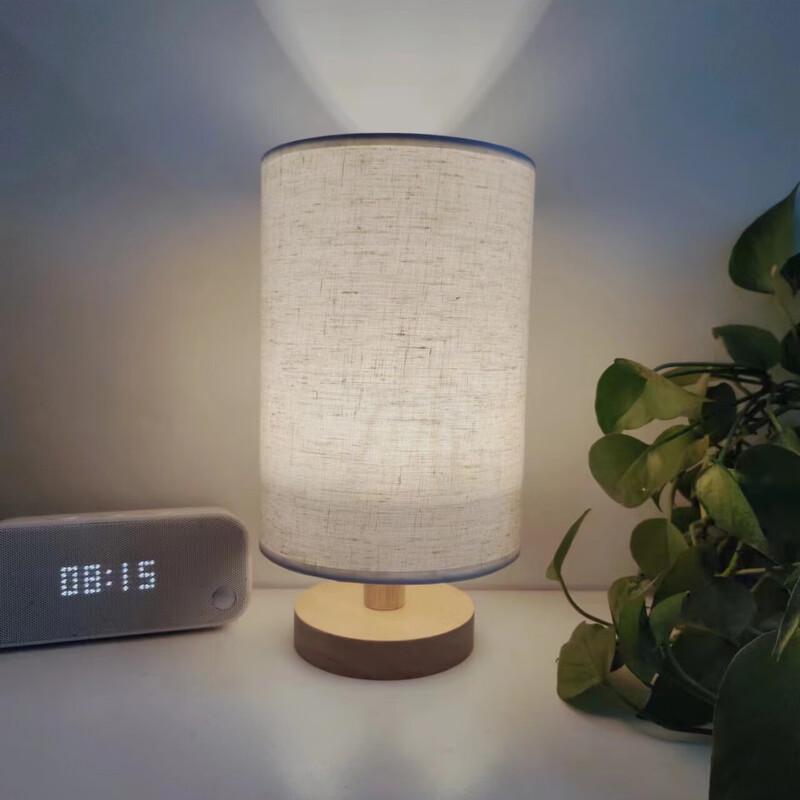NuFeng Linen Fabric Shade Table Lamp