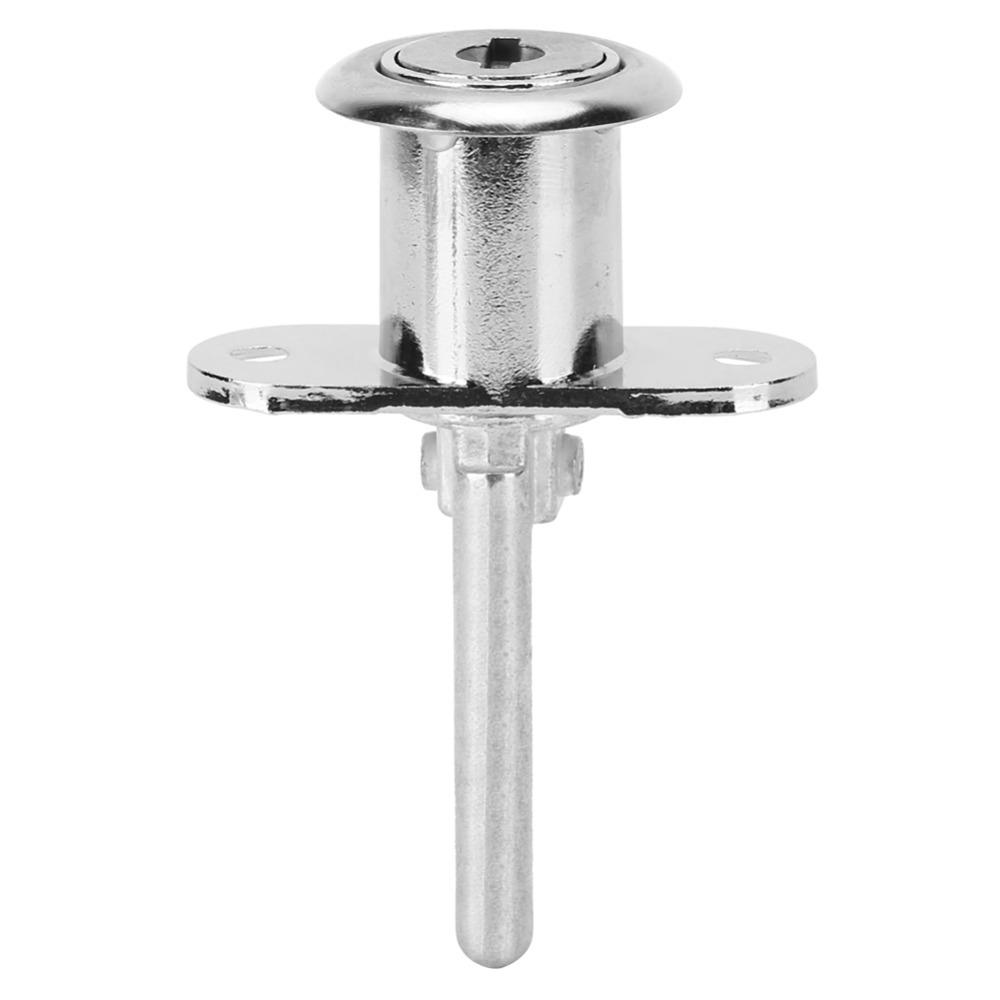 4pcs Silver Drawer Lock Security Cabinet Lock Durable Cam Lock  Drawer