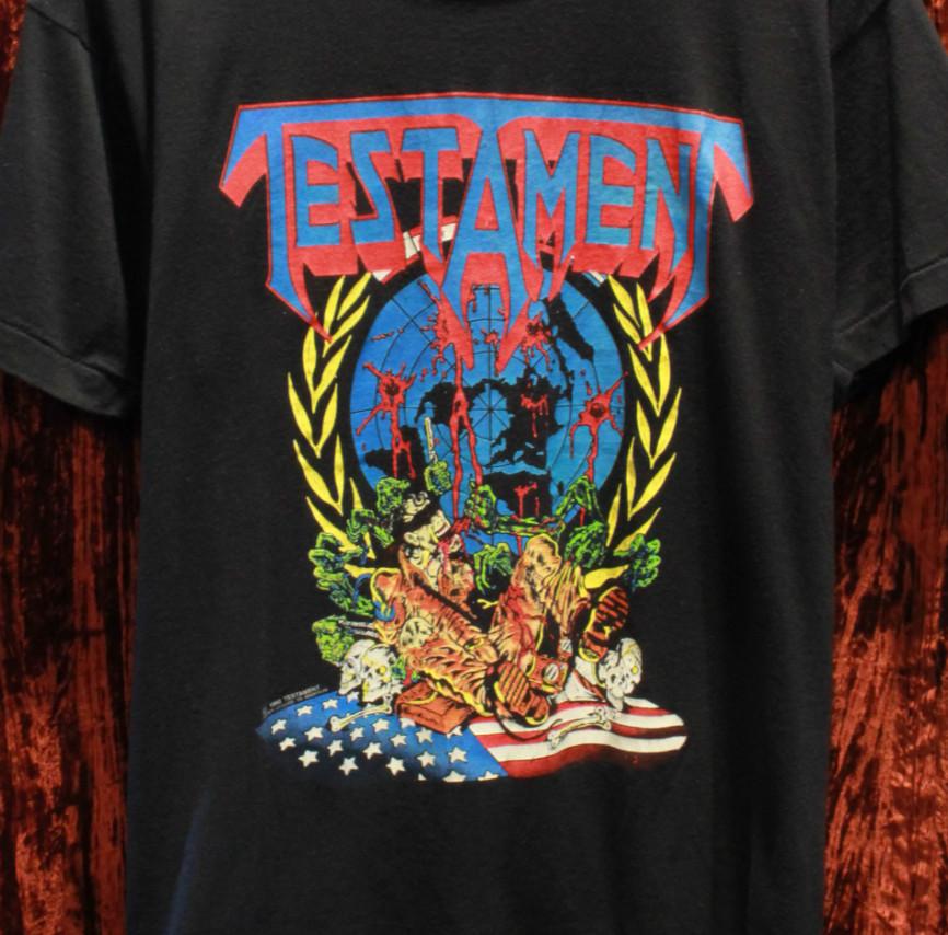Vintage Testament Music Concert Tour Cotton Black S-234XL Unisex Shirt TU562 L