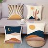Sunrise Art Print Home Decor Pillowcase Bedroom Living Room Sofa Decoration Polyester Cushion Cover With Zipper