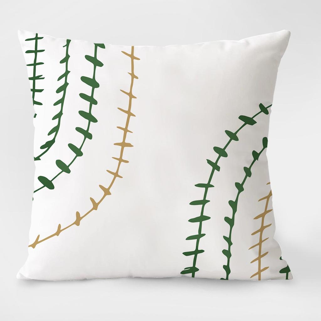 Spring Pastoral Light Luxury Pattern Decorative Pillowcase Living Room Bedroom Square Cushion Pillowcase