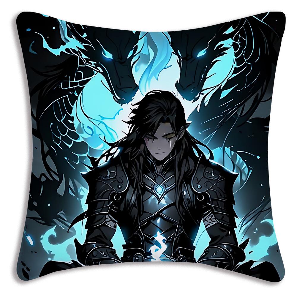 Game Wutherings W-Waves Pillow Covers Cartoon Sofa Decorative Home Double-sided Printing Short Plush Cute Cushion Cover