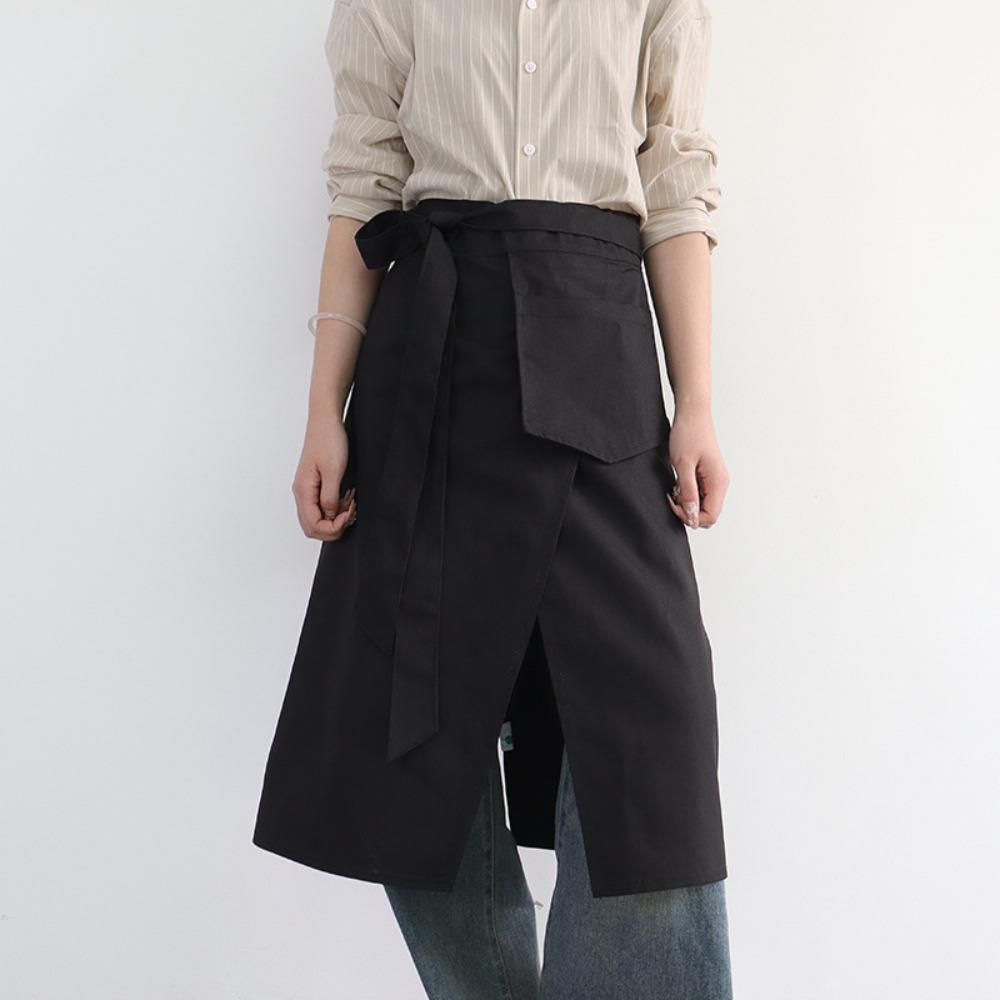 Fashionable Split Apron Breathable Kitchen Apron Durable Dining Apron  Barista